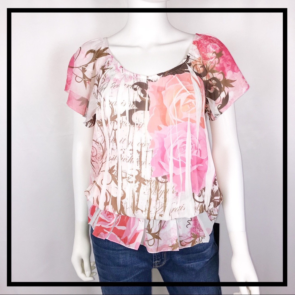 Cato Brand, Floral Blouse Size Medium